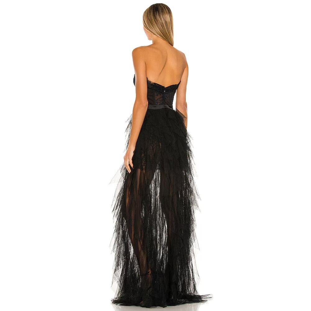 For Love & Lemons X REVOLVE Bustier Gown in Black - Picture 3 of 10